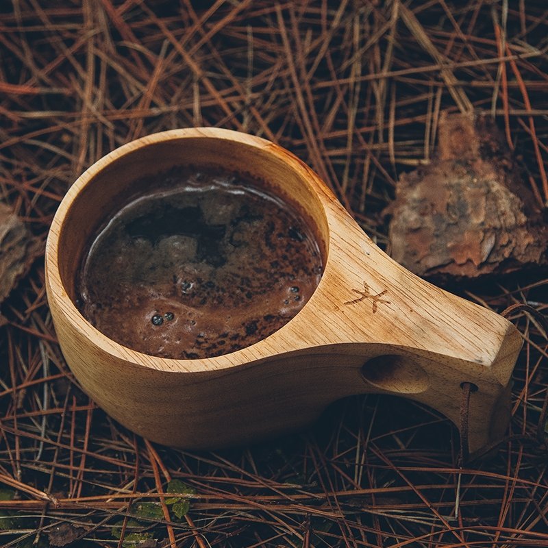 Ancest Bushcraft hölzerne Kaffeetasse - Firemaplegear.de