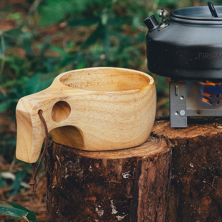 Ancest Bushcraft hölzerne Kaffeetasse - Firemaplegear.de