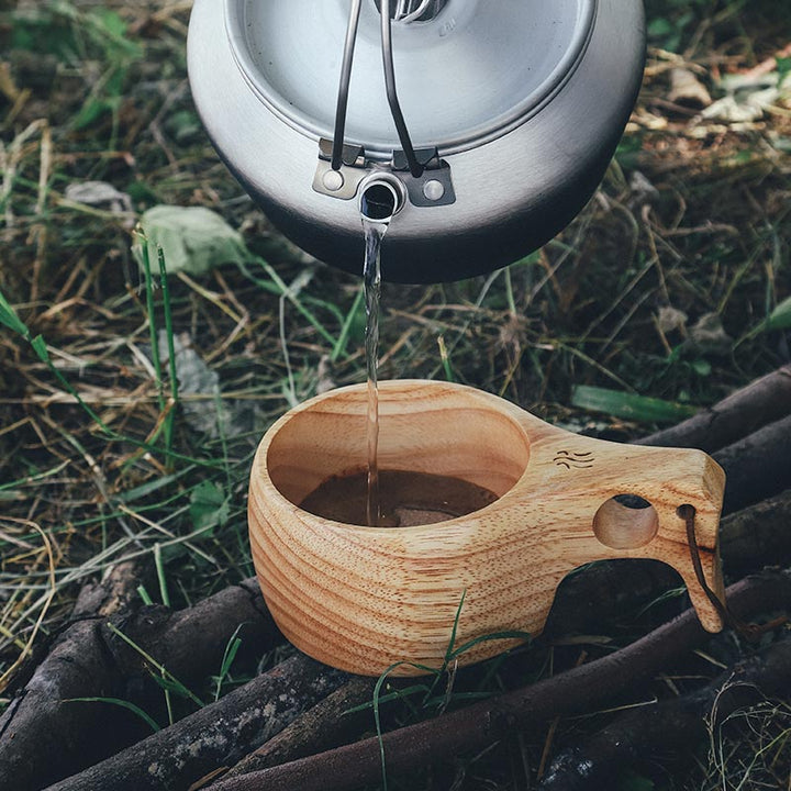 Ancest Bushcraft hölzerne Kaffeetasse - Firemaplegear.de