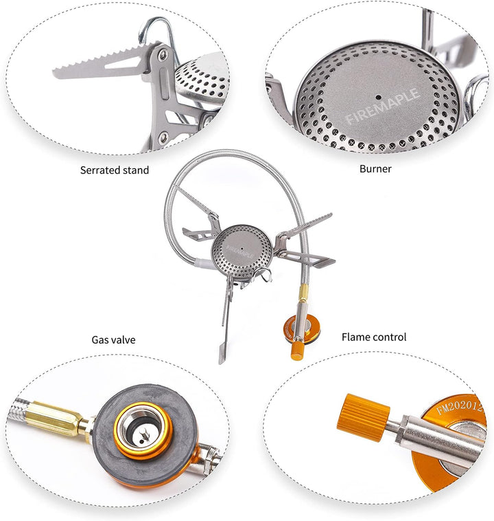Blade 2 Titanium Backpacking Stove mit Vorwärmrohr |4.76 oz, 2.8KW - Firemaplegear.de