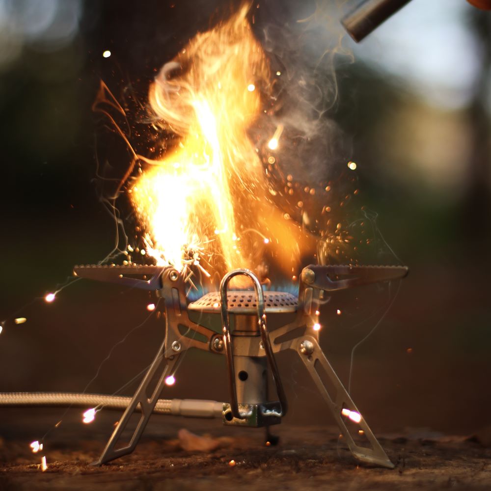 Blade 2 Titanium Backpacking Stove mit Vorwärmrohr |4.76 oz, 2.8KW - Firemaplegear.de