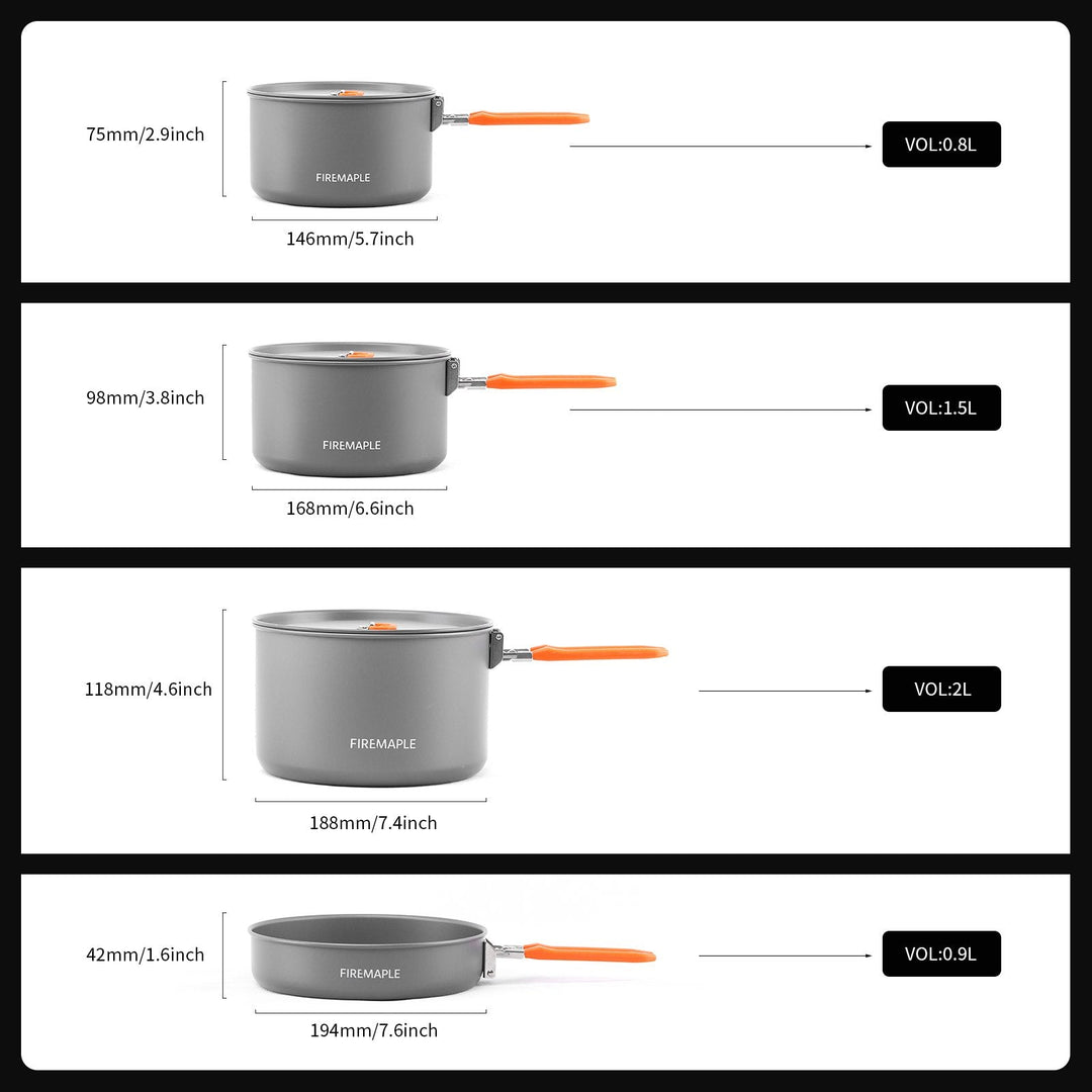 Feast 5 Aluminum Cookware - Firemaplegear.de