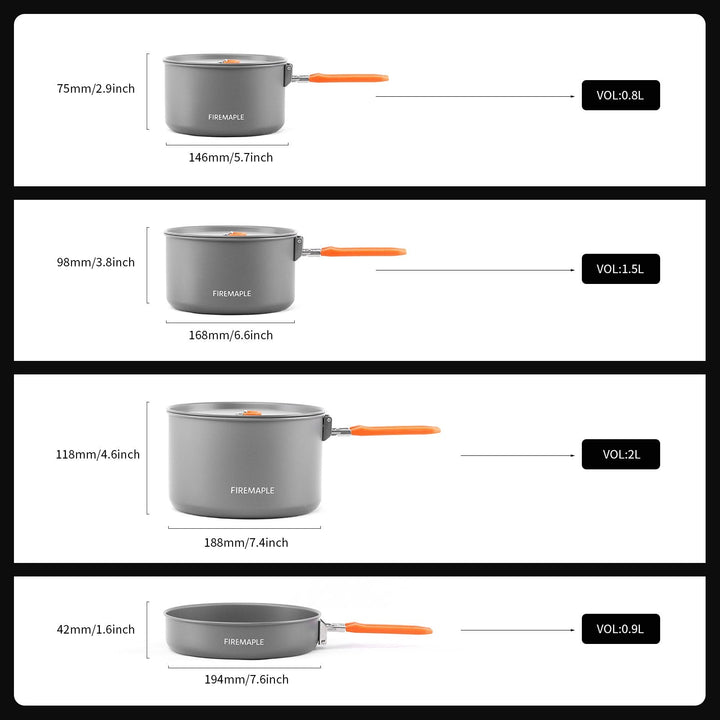 Feast 5 Aluminum Cookware - Firemaplegear.de
