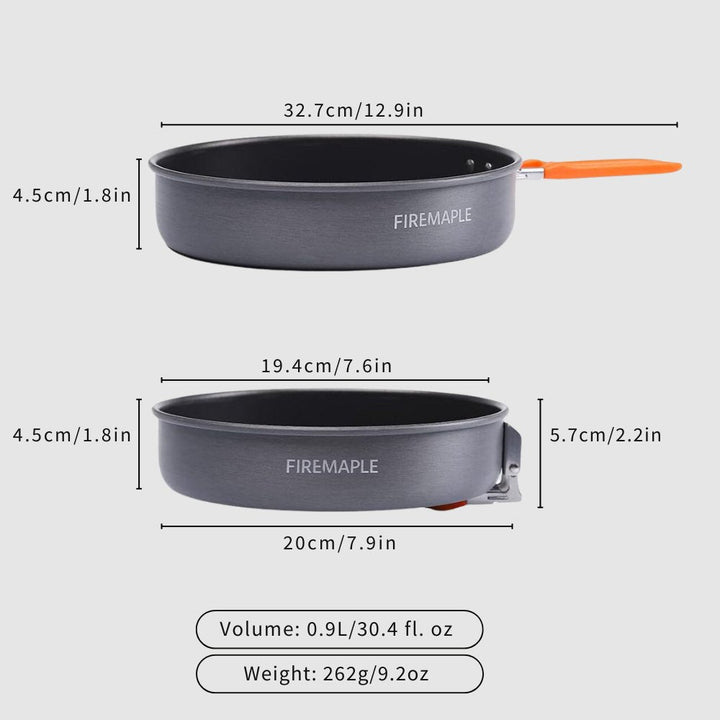 Feast Frypan Non - stick Aluminium Cookware - Firemaplegear.de