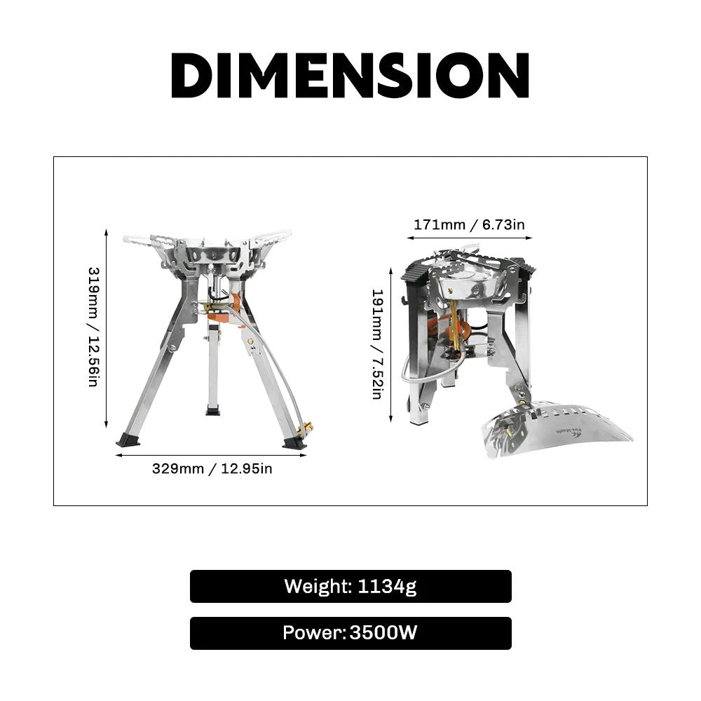 FMS - 108 Gas Stove | 2.5 lb | 3500W - Firemaplegear.de
