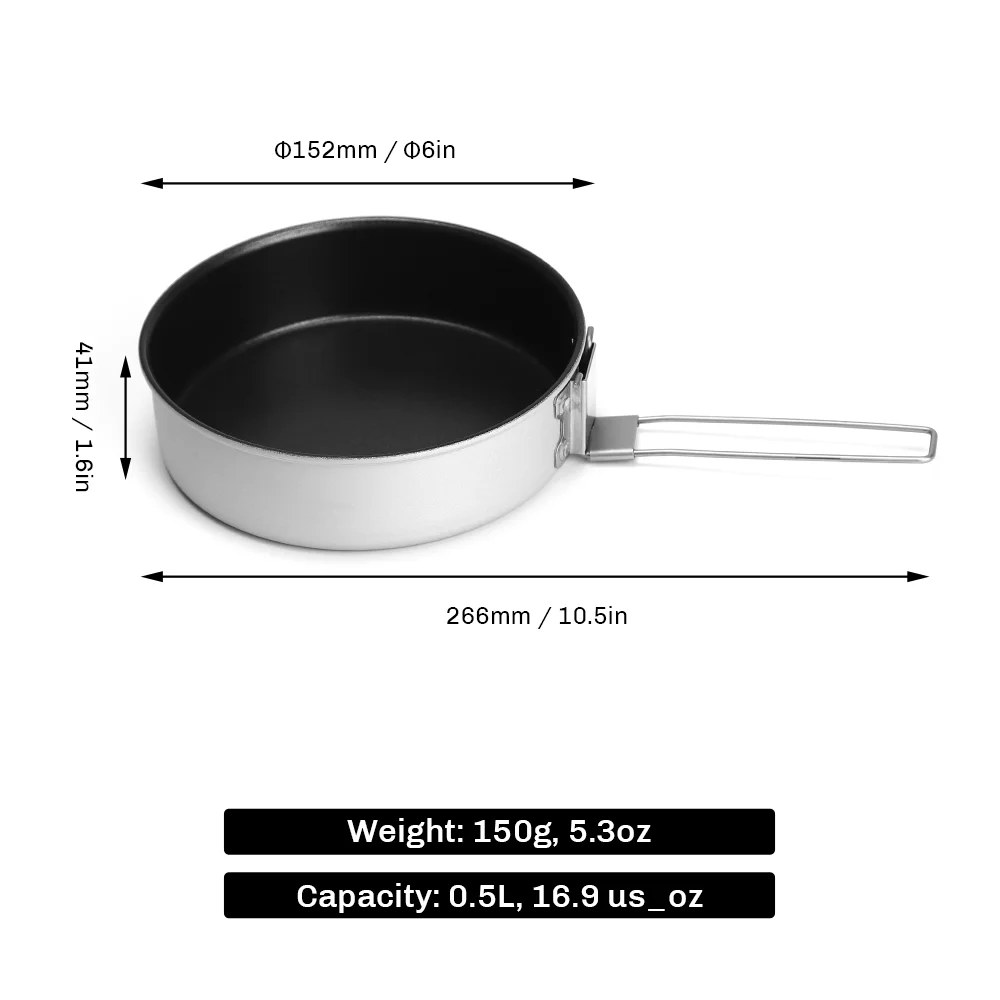 Frost 6'' Aluminium - Bratpfanne mit Antihaftbeschichtung - Firemaplegear.de