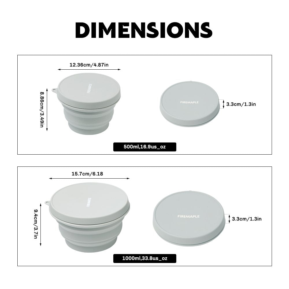 Silicone Collapsible Bowl - Firemaplegear.de