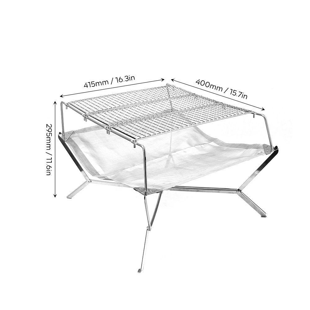 Sunset Ultralight Foldable Fire Pit Grill - Firemaplegear.de