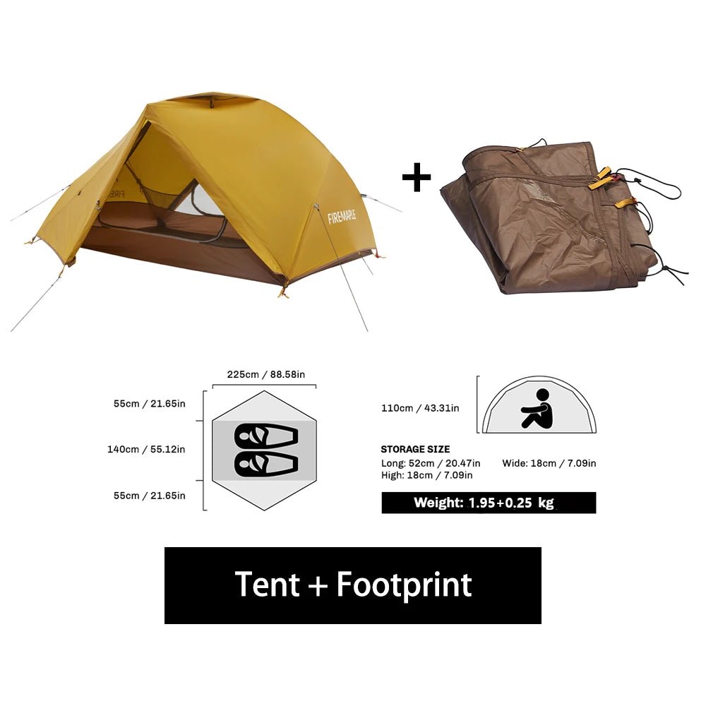 Tropics 2 - Personen - Backpacking - Zelt - Firemaplegear.de