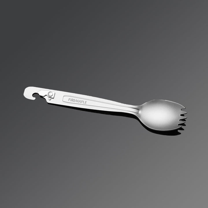 Woodpecker Three-in-one Titanium Spork - Fire Maple